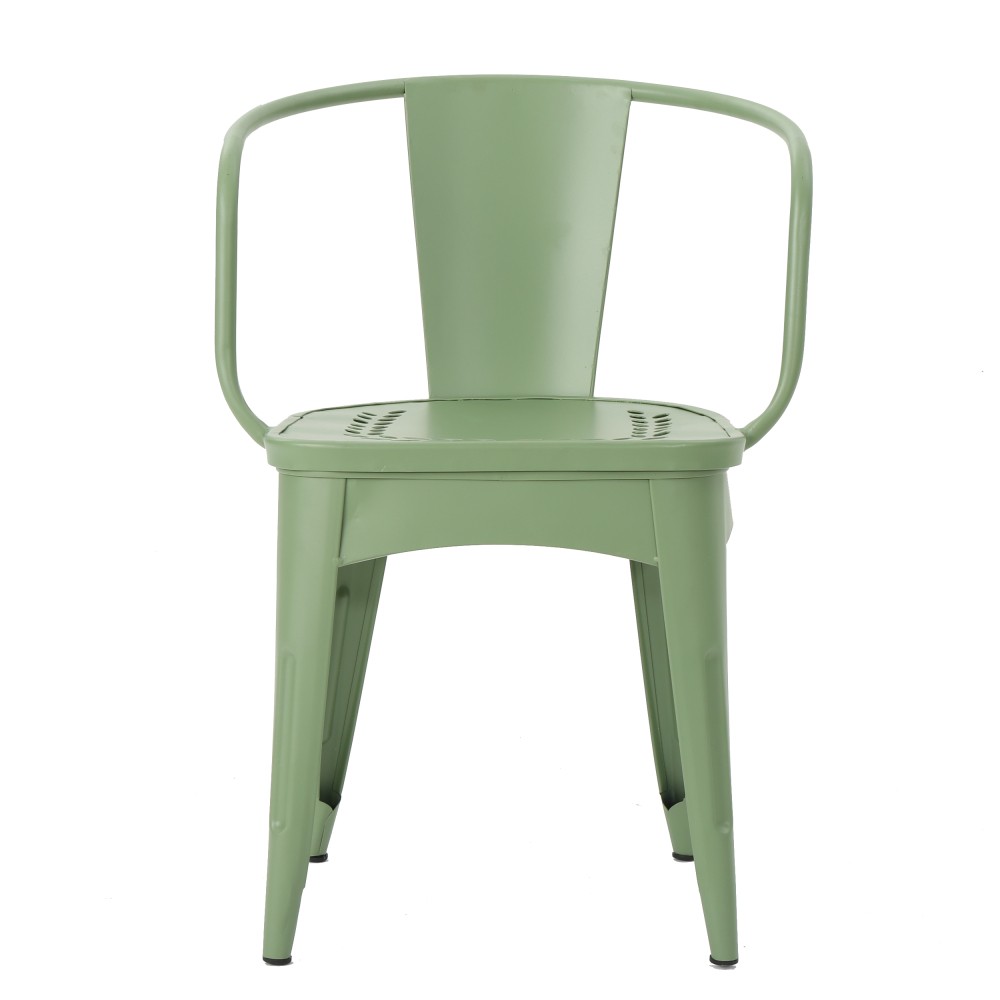 3 Pc Metal Dining Chair Set KD Assembly