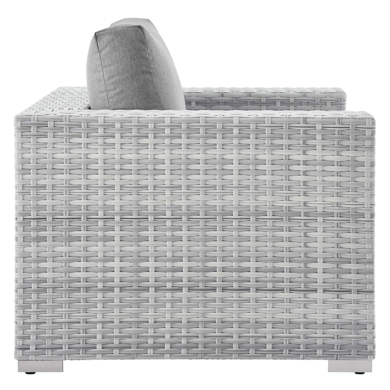 Modway Convene 3-Piece Outdoor Patio Set in Light Gray Gray