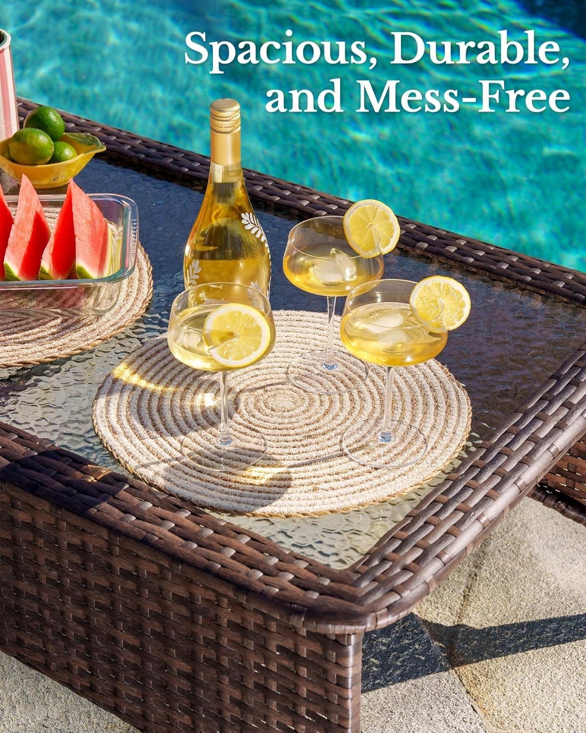 Senior-Friendly 7-Piece Patio Set with Deep Cushions & Weather-Resistant Design