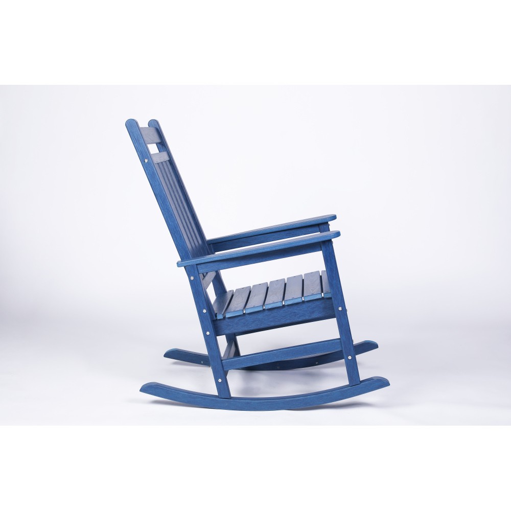 All Weather 2 Rocking Chairs with 1 Side Table,3-Piece Patio Porch Furniture Set