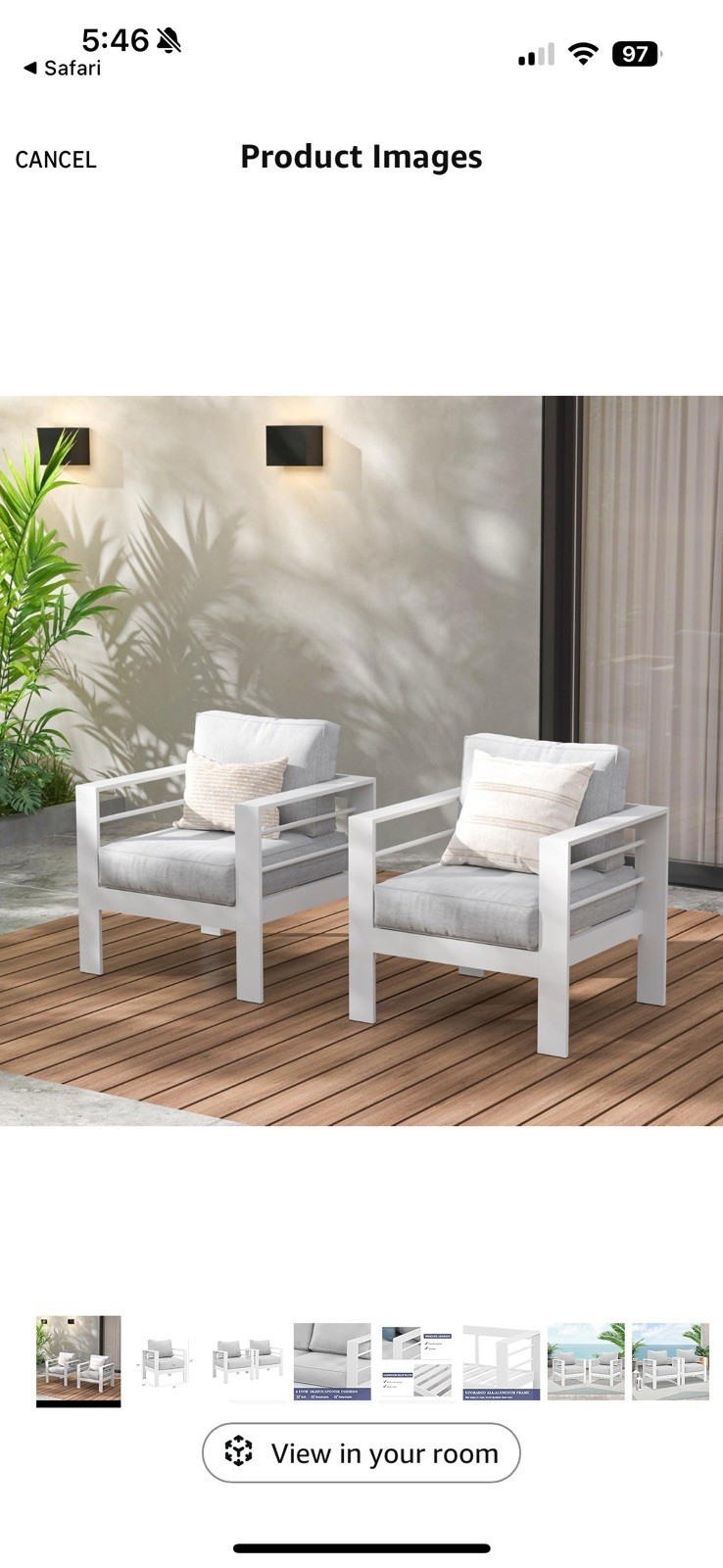 Wisteria Lane: 2 piece All-WeatherPatio Furniture set – Brand New