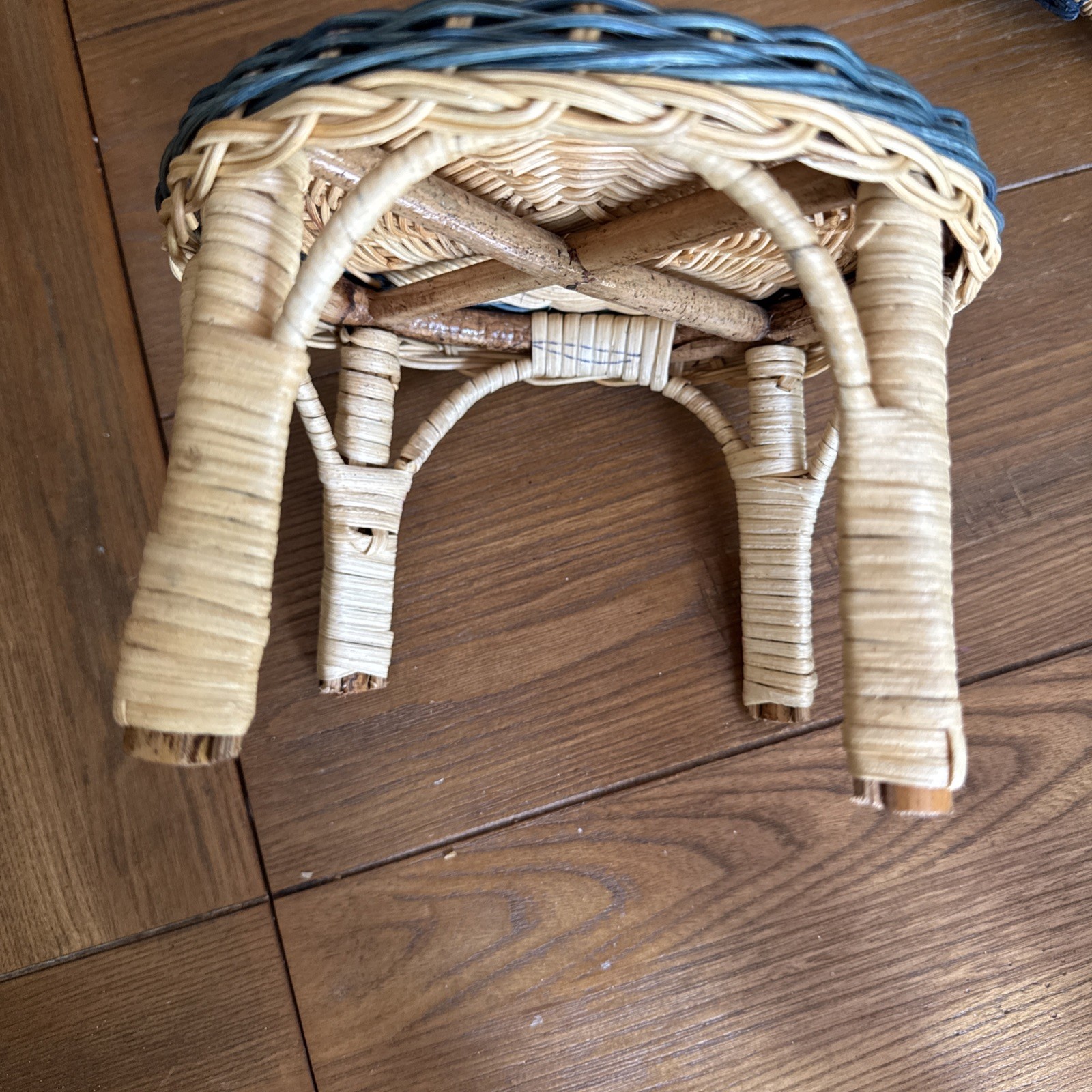 VINTAGE MUFFY VANDERBEAR RATTAN Wicker FURNITURE 4 PIECE Table Chair Settee