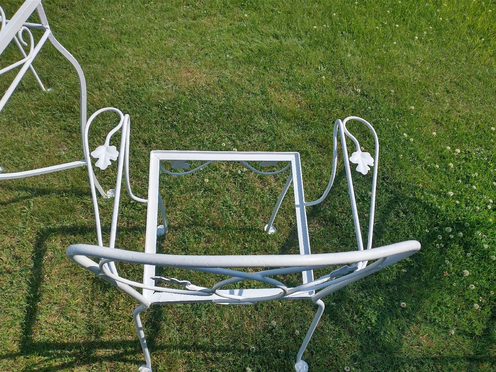 Salterini Vintage Wrought Iron Table W/ 4 Chairs Patio, Garden