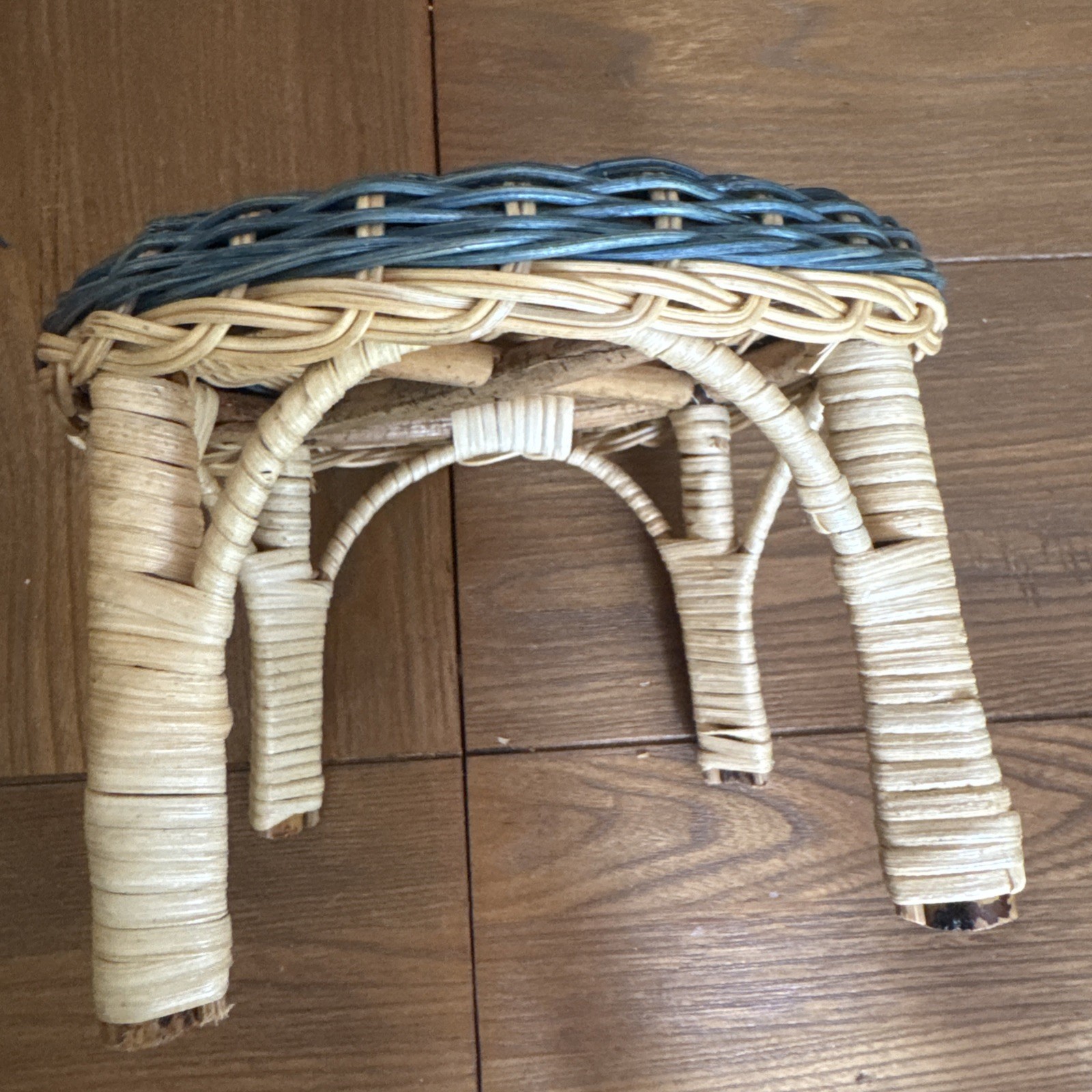 VINTAGE MUFFY VANDERBEAR RATTAN Wicker FURNITURE 4 PIECE Table Chair Settee