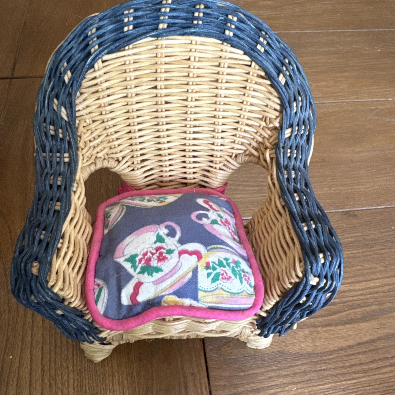VINTAGE MUFFY VANDERBEAR RATTAN Wicker FURNITURE 4 PIECE Table Chair Settee