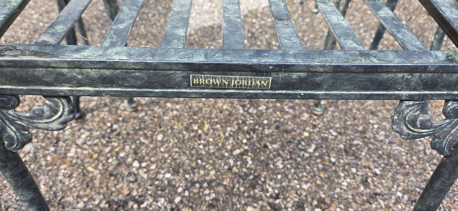 Vintage Brown Jordan Cast Aluminum Patio Table Set 9 Pcs