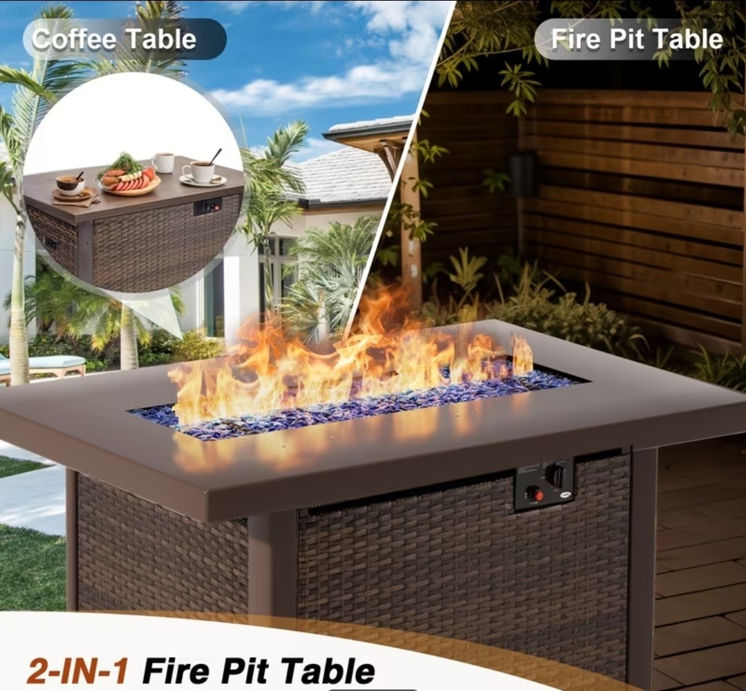 15PCS Rattan Patio Furniture Set Outdoor Furniture Lounging Patio Set