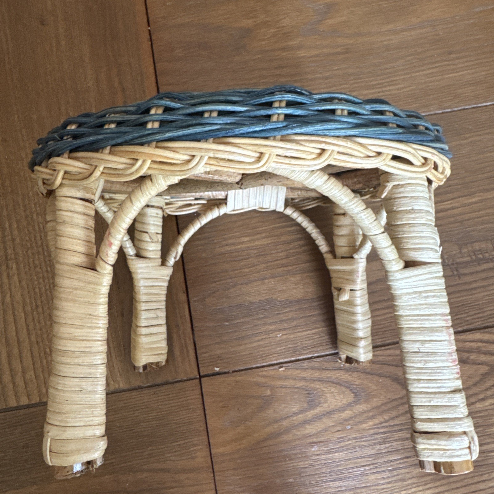 VINTAGE MUFFY VANDERBEAR RATTAN Wicker FURNITURE 4 PIECE Table Chair Settee