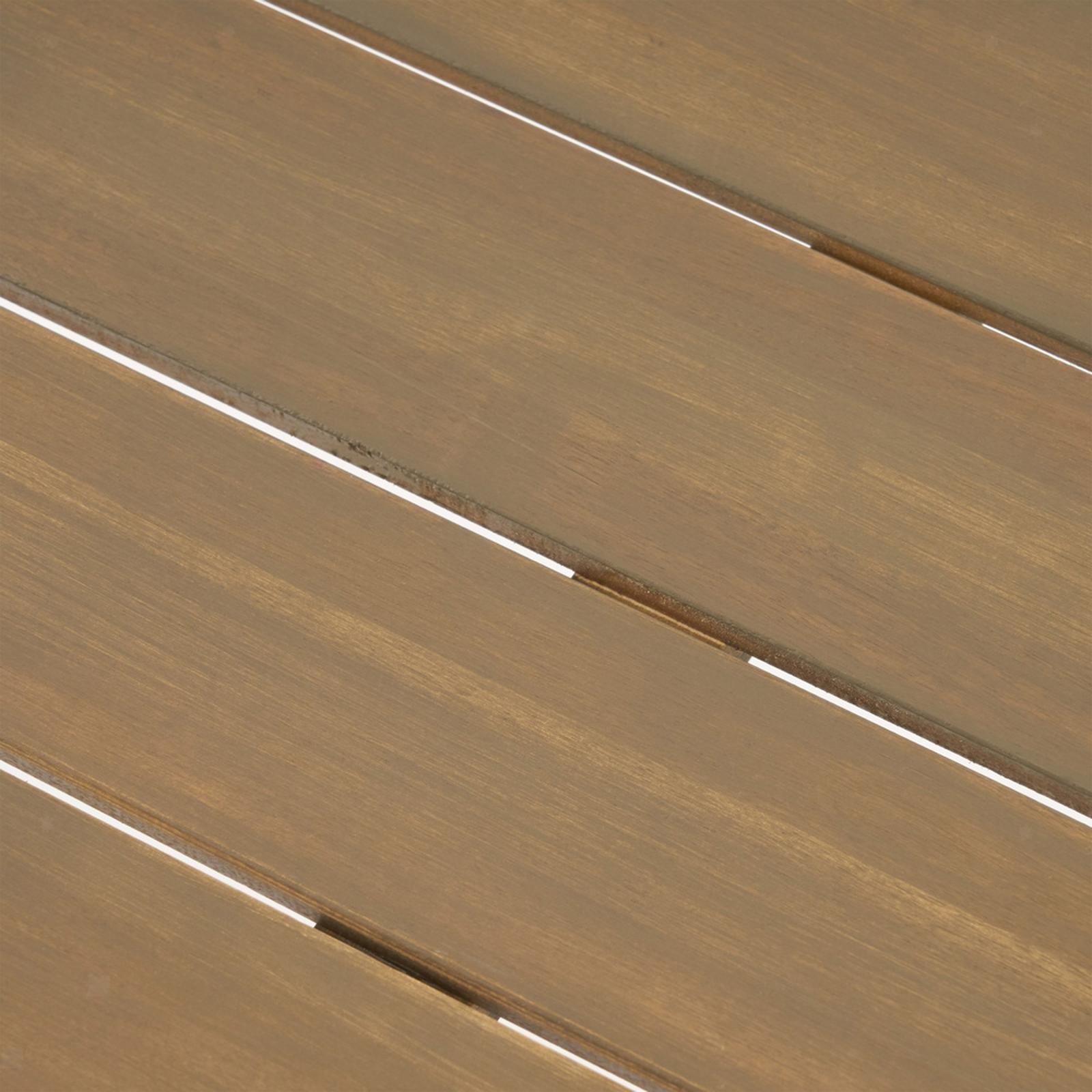 Outdoor Dining Table with Powder-Coated Frame & Acacia Wood – Perfect for Patio