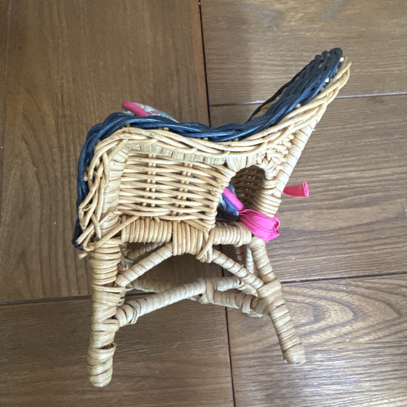 VINTAGE MUFFY VANDERBEAR RATTAN Wicker FURNITURE 4 PIECE Table Chair Settee