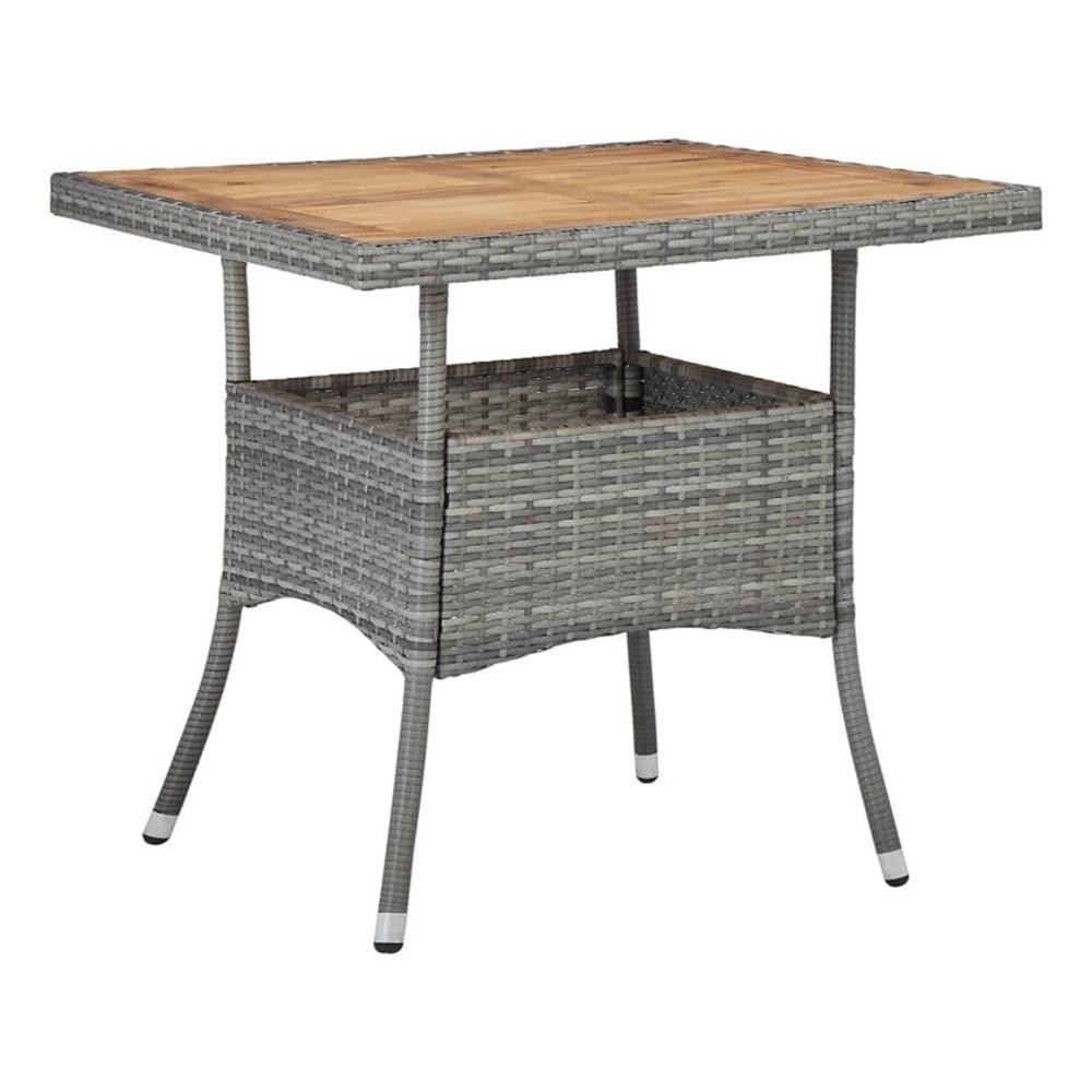 Bowery Hill Contemporary 5 Piece Dining Set in Gray and Brown
