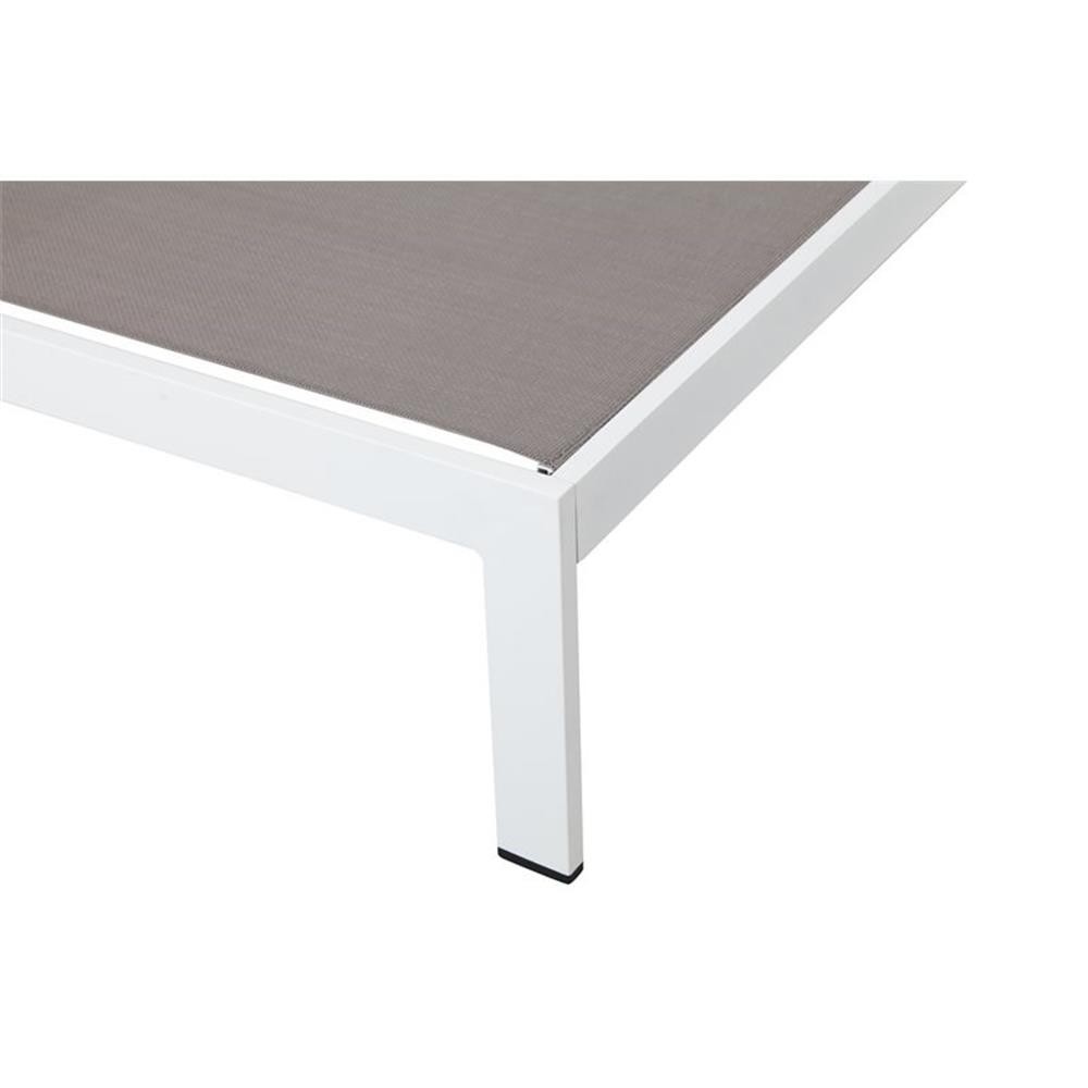 Pemberly Row 15-piece Modern Aluminum Patio Sofa Set in White/Gray