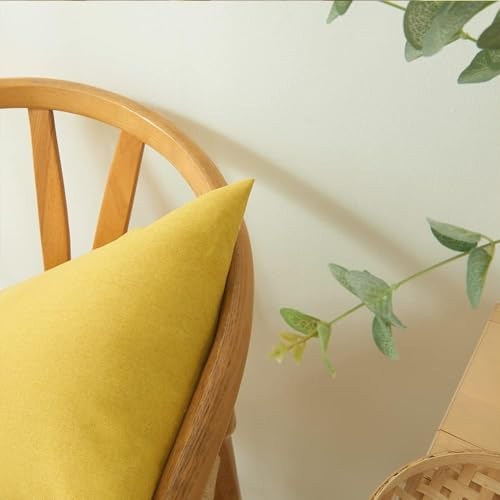 Outdoor Waterproof Pillow Covers18x18in Set of 4, Solid Color Pillows