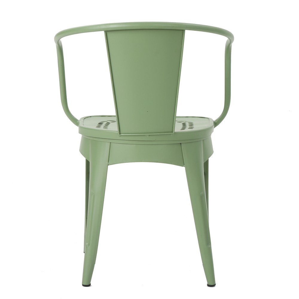 3 Pc Metal Dining Chair Set KD Assembly