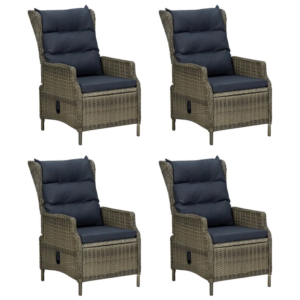 Garden Dining Set Brown