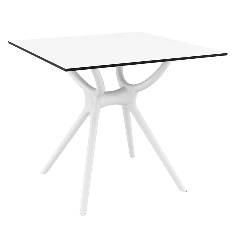 Compamia Siesta Air 31″ Square Dining Table in White