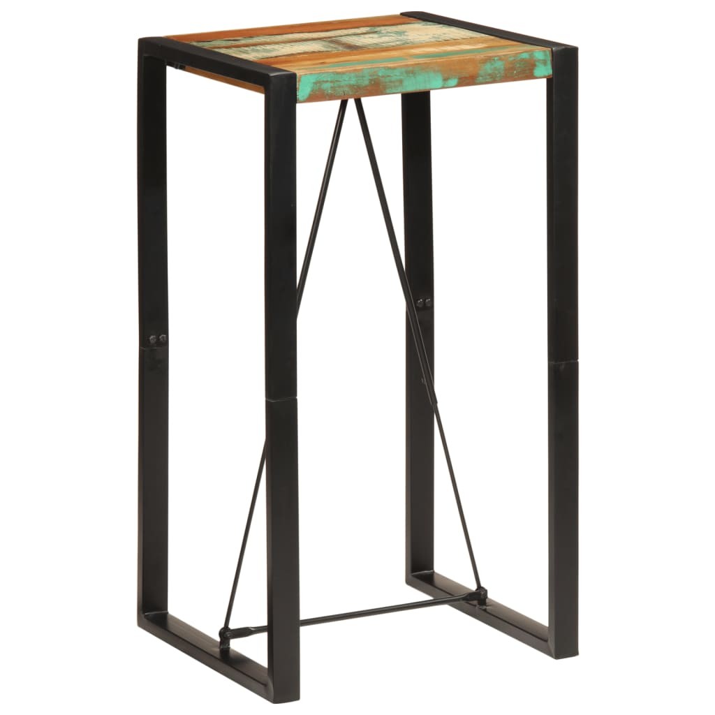 Bar Table Pub Counter Kitchen Bistro Furniture Solid Wood Reclaimed vidaXL