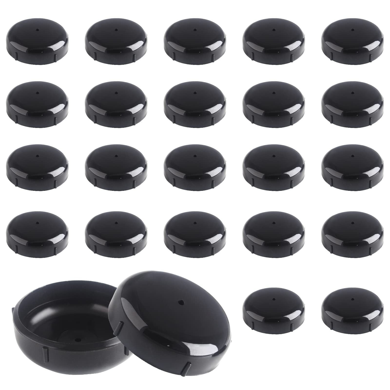24-Pack Wrought Iron Patio Furniture Feet Caps 1-1/2 inch Round Plastic Outdo…