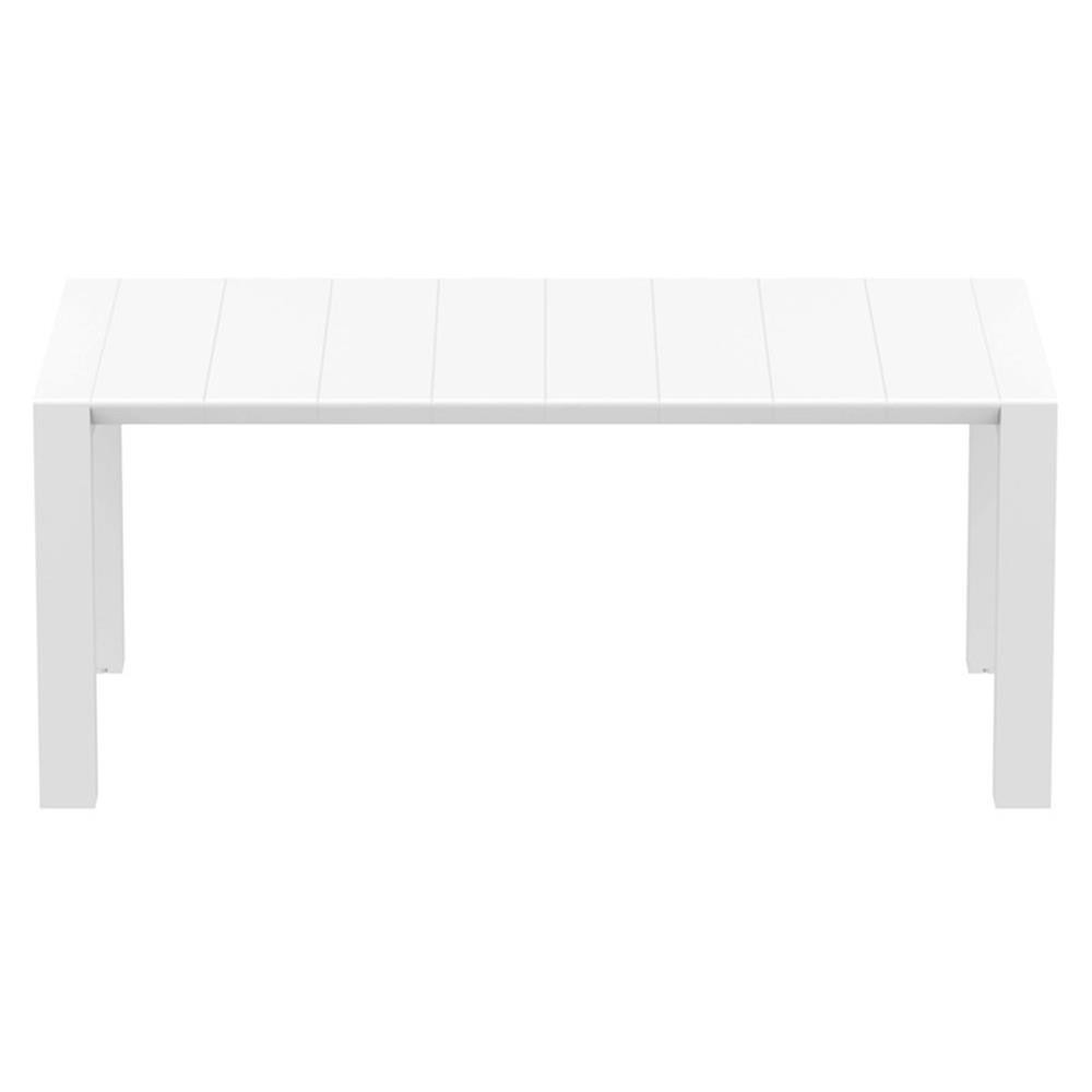 Compamia Vegas 86″ Extendable Patio Dining Table in White