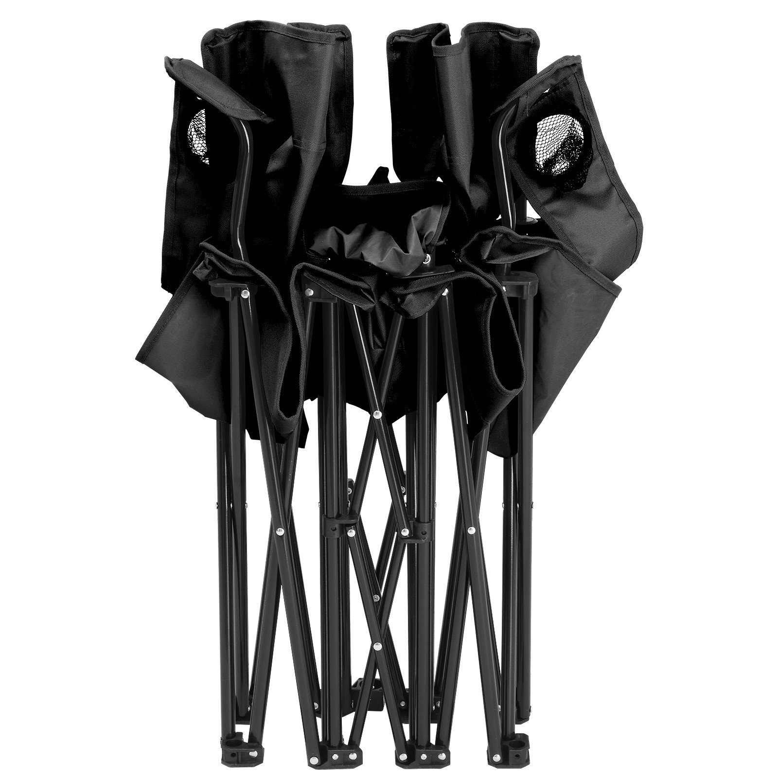 ❄️FREE SHIPPING!❄️2 Foldable Outdoor Chairs & Umbrellas 4 Camping or Tailgating!