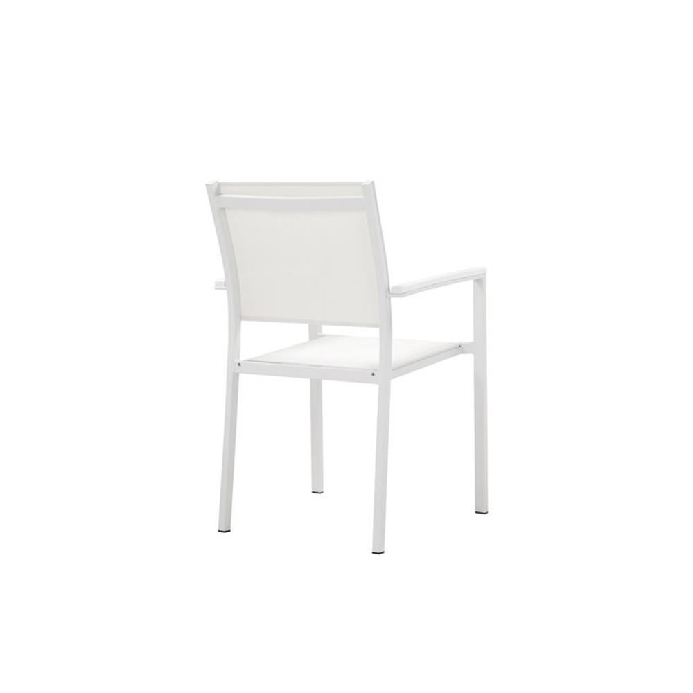 Pemberly Row Contemporary 13-piece Aluminum Patio Dining Set in White