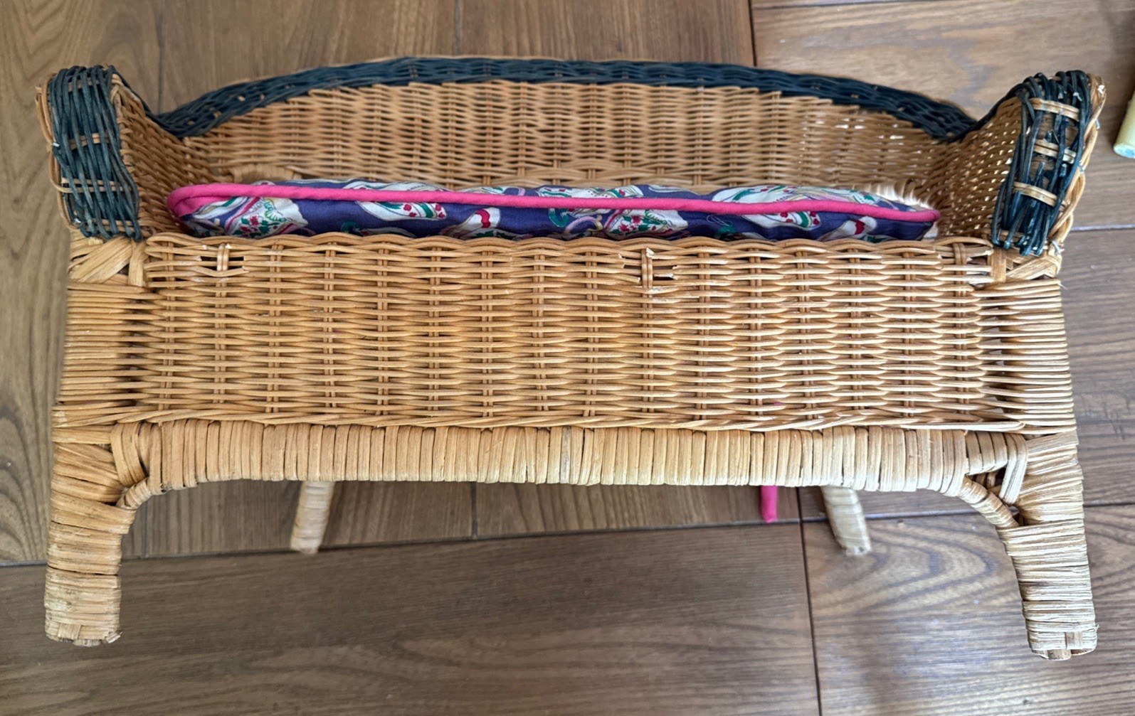 VINTAGE MUFFY VANDERBEAR RATTAN Wicker FURNITURE 4 PIECE Table Chair Settee