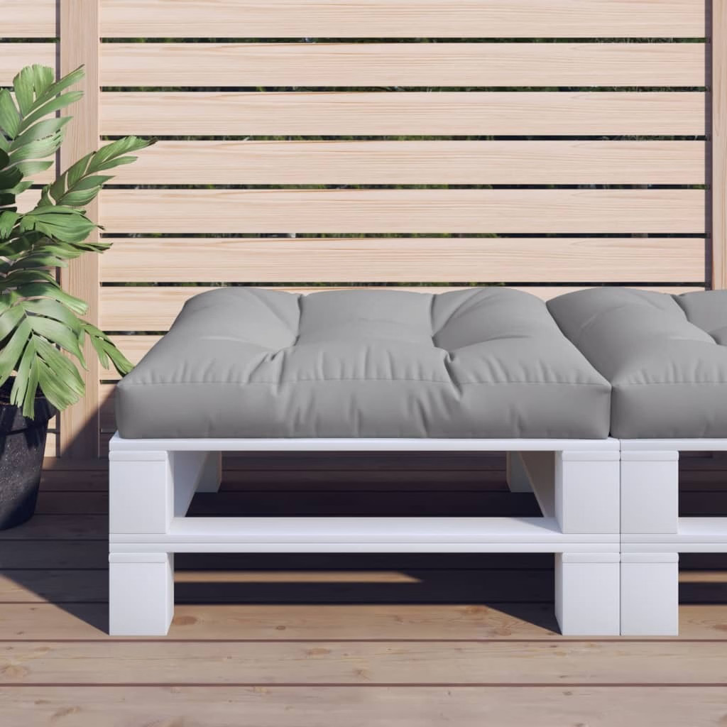Pallet Cushion Grey Fabric (100% polyester) 27.6 x 27.6 in