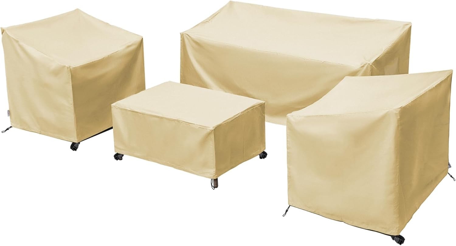 Patio Furniture Covers,Outdoor Furniture Cover Waterproof,Patio X-Large Beige