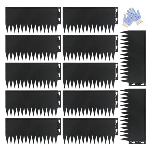 Metal Lanscape Edging 20“ L * 12” H Strips Steel Edging for 12 inch Black