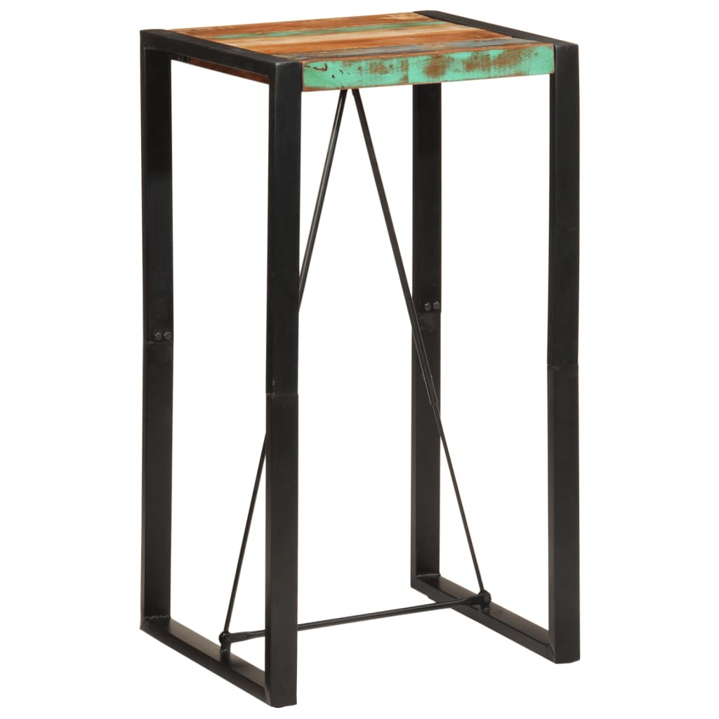 Bar Table Pub Counter Kitchen Bistro Furniture Solid Wood Reclaimed vidaXL