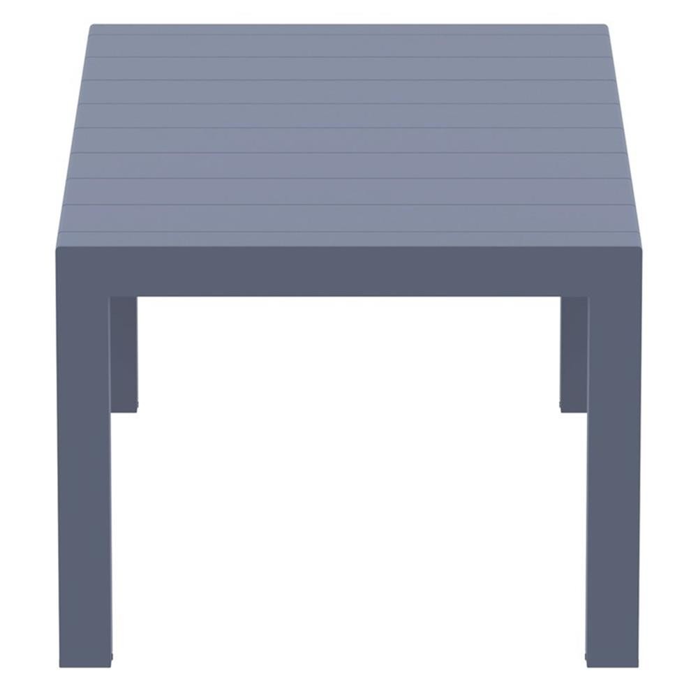 Compamia Vegas 86″ Extendable Patio Dining Table in Dark Gray