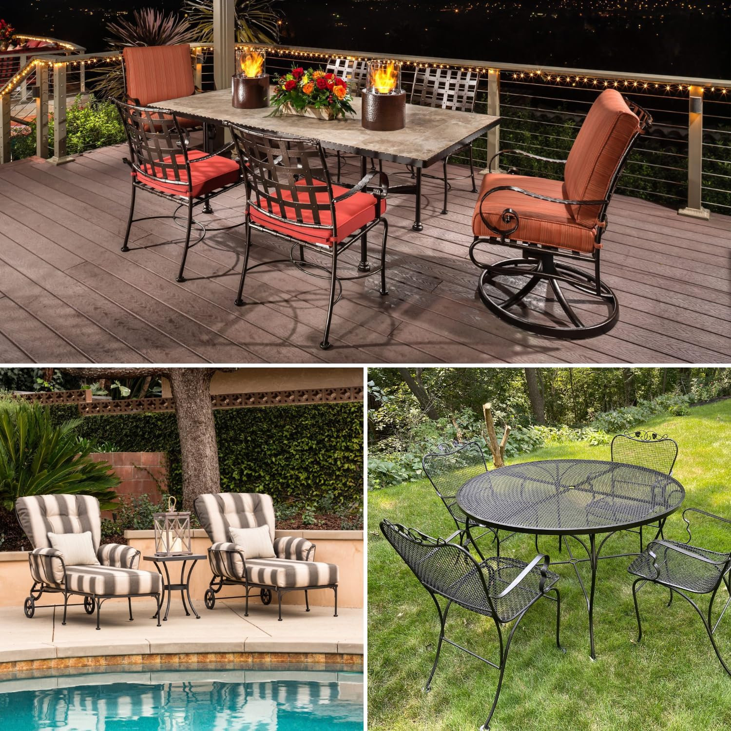 Wrought Iron Patio Furniture Feet Cap Glides and Outdoor Table and Chair Leg Flo