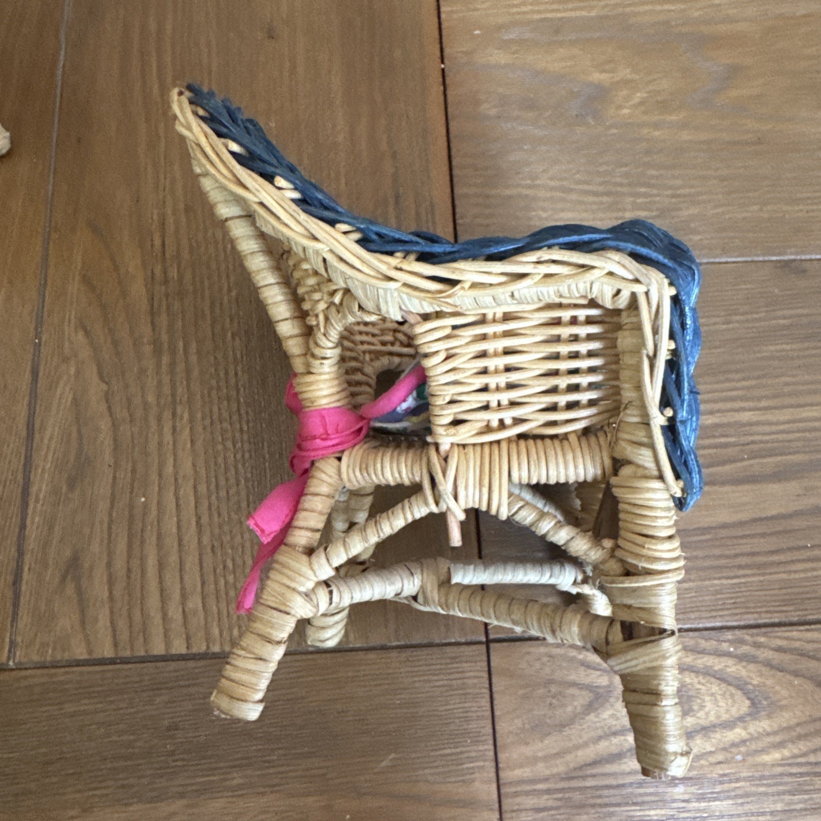 VINTAGE MUFFY VANDERBEAR RATTAN Wicker FURNITURE 4 PIECE Table Chair Settee
