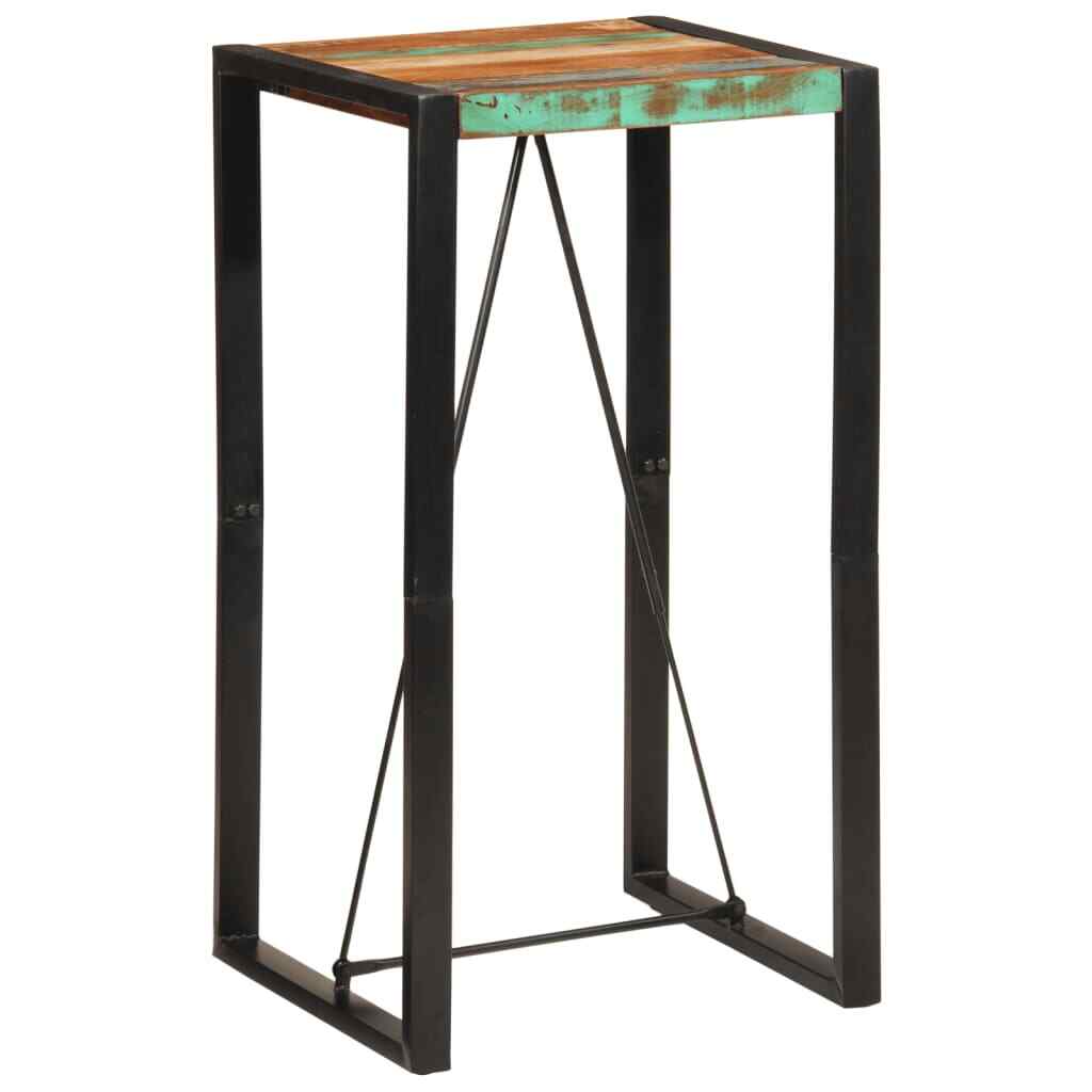 Bar Table Pub Counter Kitchen Bistro Furniture Solid Wood Reclaimed vidaXL