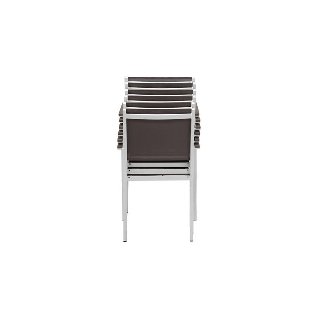 Pemberly Row 15-piece Modern Aluminum Patio Sofa Set in White/Gray