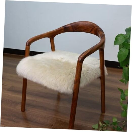 New Zealand Natural Wool Square Cushion Soft 18×18 Inch 1 Cream Coffee
