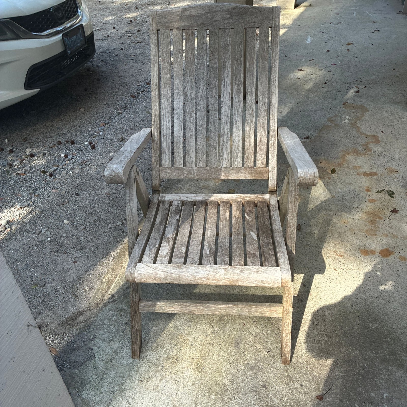 Pair of High End Grade A Teak Wood Folding/Reclining Chairs